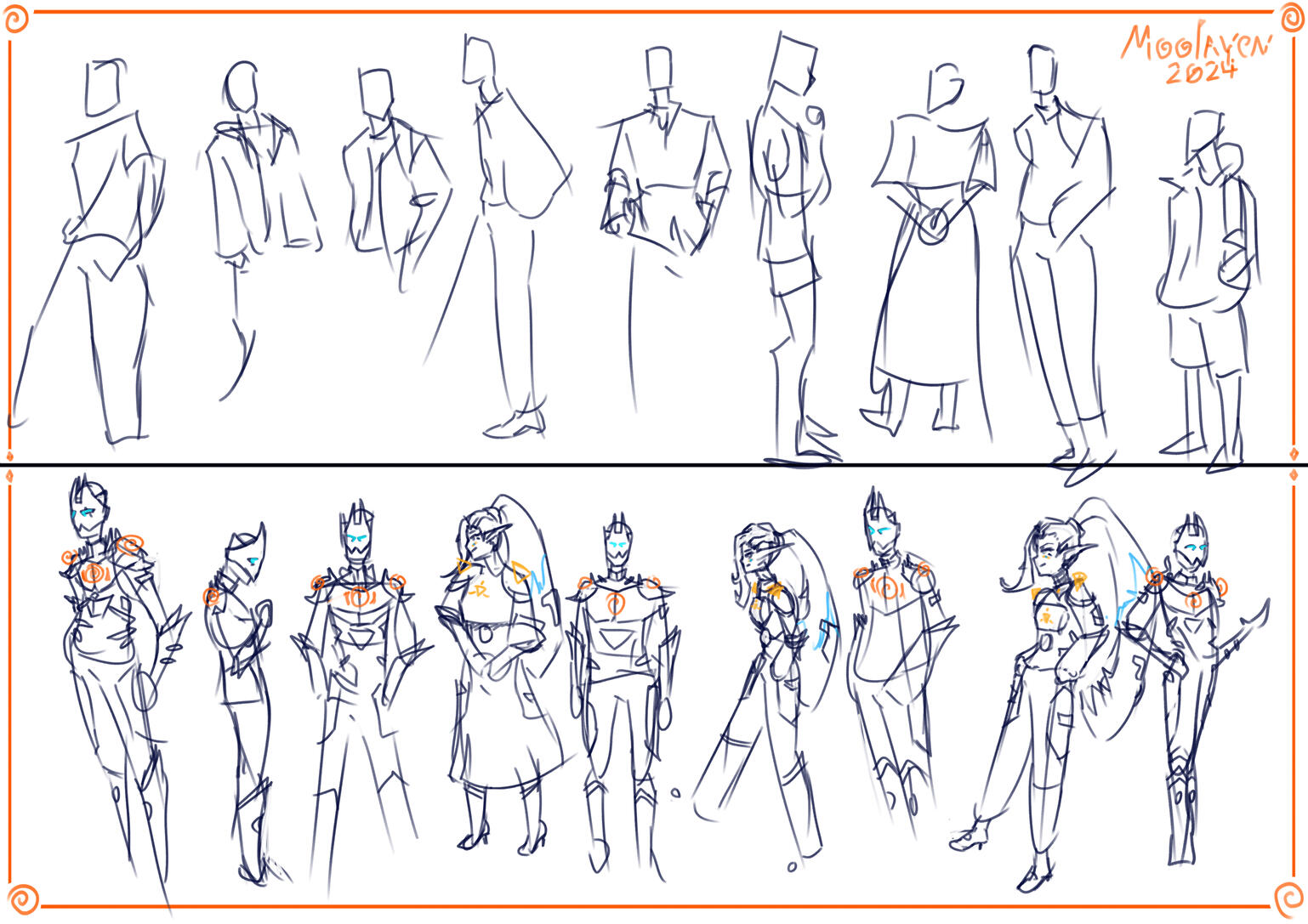 Pose studies with Minla and Tieryen