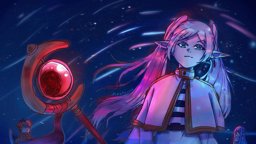 'Among the Stars' - Frieren Fanart